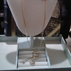 Betsey Johnson  "Lock & Key" necklace